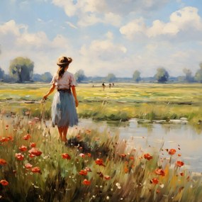 Poszter 100x100cm Vidéki nyugalom