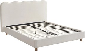 Łóżko 160x200 IZMIR Kremowe Boucle