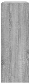 szürke sonoma színű szerelt fa cipőszekrény 80x34x96,5 cm
