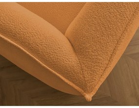 Mustársárga buklé kanapé 242 cm Giorgia – Bobochic Paris