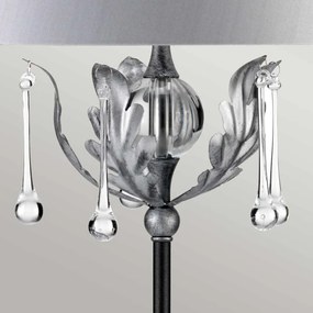Elstead Lighting AMARILLI AML-TL-BLK-SIL Asztali lámpa 1x60W/E27