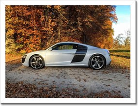 Poszterek keretben 40x30 Őszi Audi Autó