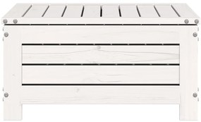 Fehér tömör fenyőfa kerti lábtartó 62 x 63,5 x 32 cm