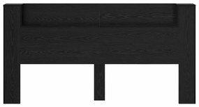 Fejtámla polcokkal Fekete tölgy 200 x 15 x 103,5 cm Faanyag