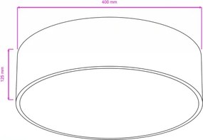 Brilagi - Fürdőszobai mennyezeti lámpatest POOL 3xE27/15W/230V átm. 40 cm IP54 fekete