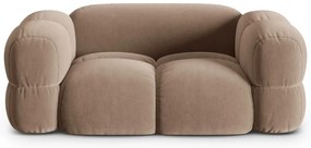 Barna bársony kanapé 180 cm Loretto – Cosmopolitan Design