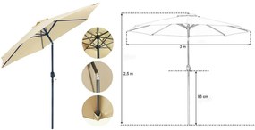 Dönthető, nagy méretű napernyő