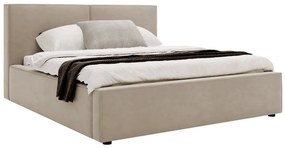 Franciaágy 200 cm Sekozzo (bézs) (ágyráccsal) (tárolóhellyel). 1104463