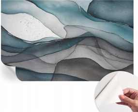 Öntapadós Dekoratív Fotótapéta Hálószobába Színes hullámok 416x254 cm