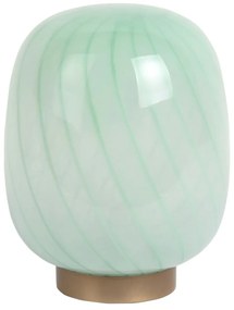 Világoszöld asztali lámpa üveg búrával (magasság 20 cm) Summer Globe – Leitmotiv