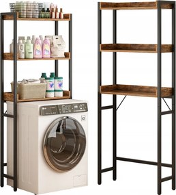 Könyvespolc Fürdőszoba Szekrény Wc Fölé Mosógép Loft Ipari Polcok 165 CM