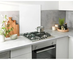 Fehér edzett üveg falvédő tűzhelyhez 60x70 cm – Wenko
