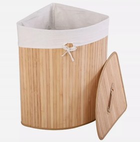 Szabadonálló szennyestartó kosár Costway 58l natúr