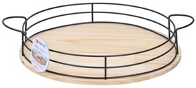 Kerek fa tálca ALPINA Ø35 cm