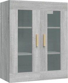 vidaXL szürke-sonoma színű függő faliszekrény 69,5 x 34 x 90 cm