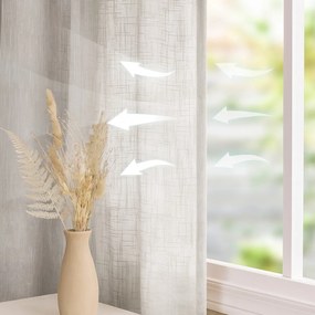 Krémszínű függöny 140x270 cm Valeta – Restilo