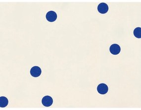 Kék-krémszínű egyszemélyes pamut-szatén ágyneműhuzat 140x200 cm Solaris – Södahl