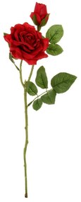 Rózsa művirág, piros, 46 cm