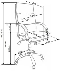 LOMI irodai szék, fekete