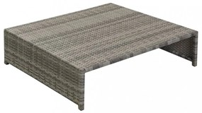 15 részes szürke kültéri polyrattan pihenőszett