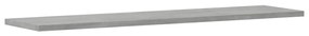 4 db betonszürke szerelt fa könyvespolc lap 80 x 20 x 1,5 cm