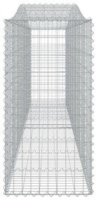 9 db íves horganyzott vas gabion kosár 400x50x100/120 cm