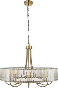 Endon 119611 - Láncos csillár VISCONTI 8xE14/6W/230V sárgaréz