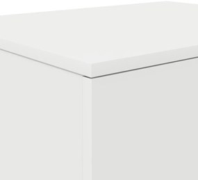 Fehér Tároló Szekrény 108x41x40 cm Mérnöki Fából