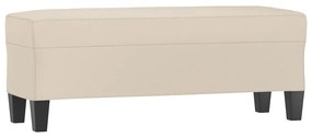 krémszínű mikroszálas szövet pad 100 x 35 x 41 cm