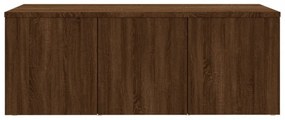 barna tölgyszínű szerelt fa TV-szekrény 80x34x30 cm