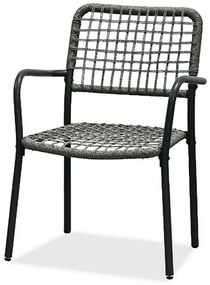 Autronic Kerti garnitúra 1+2, fém, polirattan,szürke , AZ-L1103 GREY