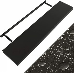 FIGO + fali polc konzollal, 110cm, fekete Casaria