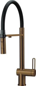 Magnetic rugalmas mosogató csaptelep_vízszűrő csatlakozóval, szálcsiszolt bronz