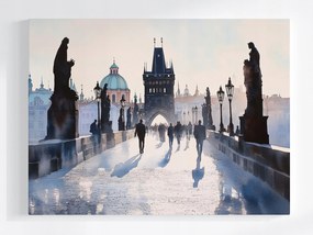 Poszter Építészet Város Prága Csehország Károly Híd 80x60