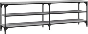 vidaXL szürke sonoma színű szerelt fa TV-szekrény 160 x 30 x 50 cm