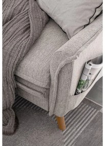 Bézs kinyitható sarokkanapé (jobb oldali) Charming Charlie – Miuform