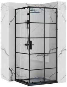 Zuhanykabin Rea Concept Black 90x90