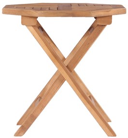 vidaXL tömör tíkfa összecsukható kerti asztal 45 x 45 x 45 cm