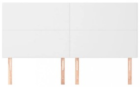 fehér műbőr fejtámla 200 x 5 x 118/128 cm