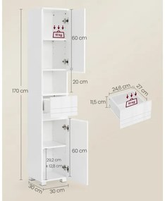 KATY fehér szekrény