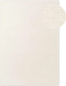 Krémszínű kézi szövésű gyapjú szőnyeg 200x290 cm Puristic Knots – Elle Decoration