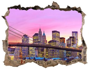 3d lyuk fal dekoráció Manhattan new york city nd-k-88002483