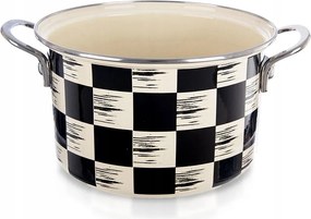 Zománcozott fazék 4 L Orion Sakktábla 22 cm Indukciós Mosogatógép