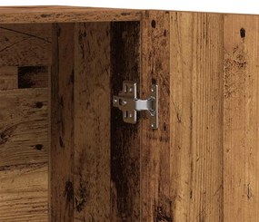Highboard régi fa 70x31x115 cm gépesített fa