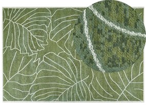 Zöld pamutszőnyeg 200 x 300 cm SARMIN Beliani