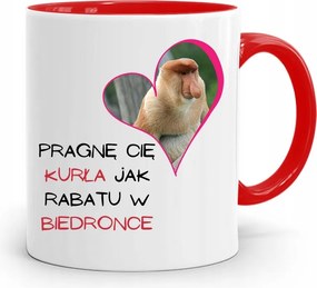 Piros Bögre Valentin Napra Vágyom Rád Tyúk nyomott mintával