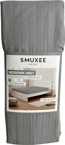Mikrofázisos gumis lepedő Smukee 200x200 szürke