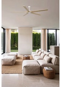 FARO 34191WT - BIGWOOD XL mennyezeti ventilátor fenyő/fehér, 200 cm, DO