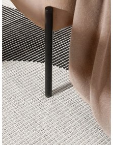 Fekete-fehér kerek kültéri-beltéri szőnyeg ø 160 cm Duet Bowen – NORTHRUGS