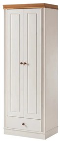 Fehér borovi fenyő ruhásszekrény 65x180 cm Anita – Støraa